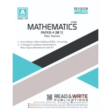 Mathematics A level Paper 4 M1 Revision Notes By Riaz Taunsvi - Read And Write Publications